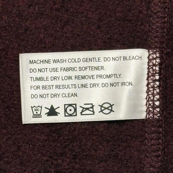 Orvis Women’s Fleece Size XS Burgundy Item# 3BB9 - Picture 5 of 9